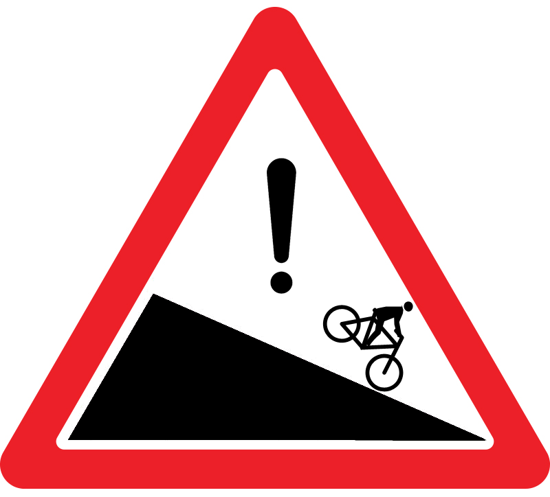 Велосипедистам на заметку: осторожнее на спусках!