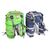 Велорюкзак на багажник (велоштаны) 22-30 литров,  зеленый и синий