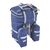 Велорюкзак на багажник (велоштаны) 35-50 литров, вид сзади (синий цвет)