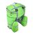 Велорюкзак на багажник (велоштаны) 35-50 литров, вид сзади (зеленый цвет)
