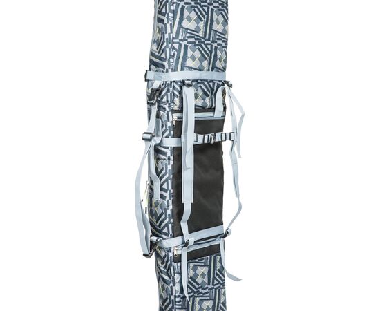 Чехол-рюкзак для сноуборда «Фьюжн» 155 см, вид с лямками, цвет Black stroke