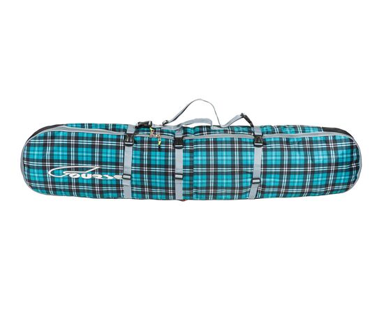 Чехол-рюкзак для сноуборда «Фьюжн» 165 см, вид спереди, цвет Green check