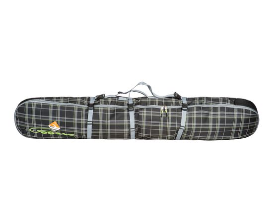 Чехол-рюкзак для сноуборда «Фьюжн» 175 см, вид спереди, цвет Black check